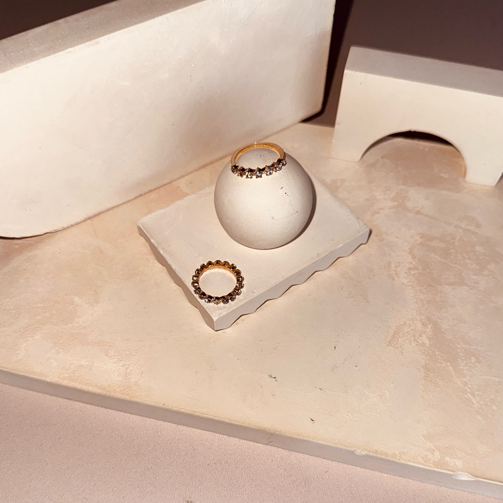 Rings Gold Colored Stackable Set